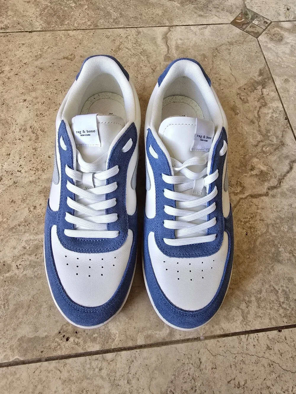 Rag & Bone Retro Court Sneakers Blue Size 40